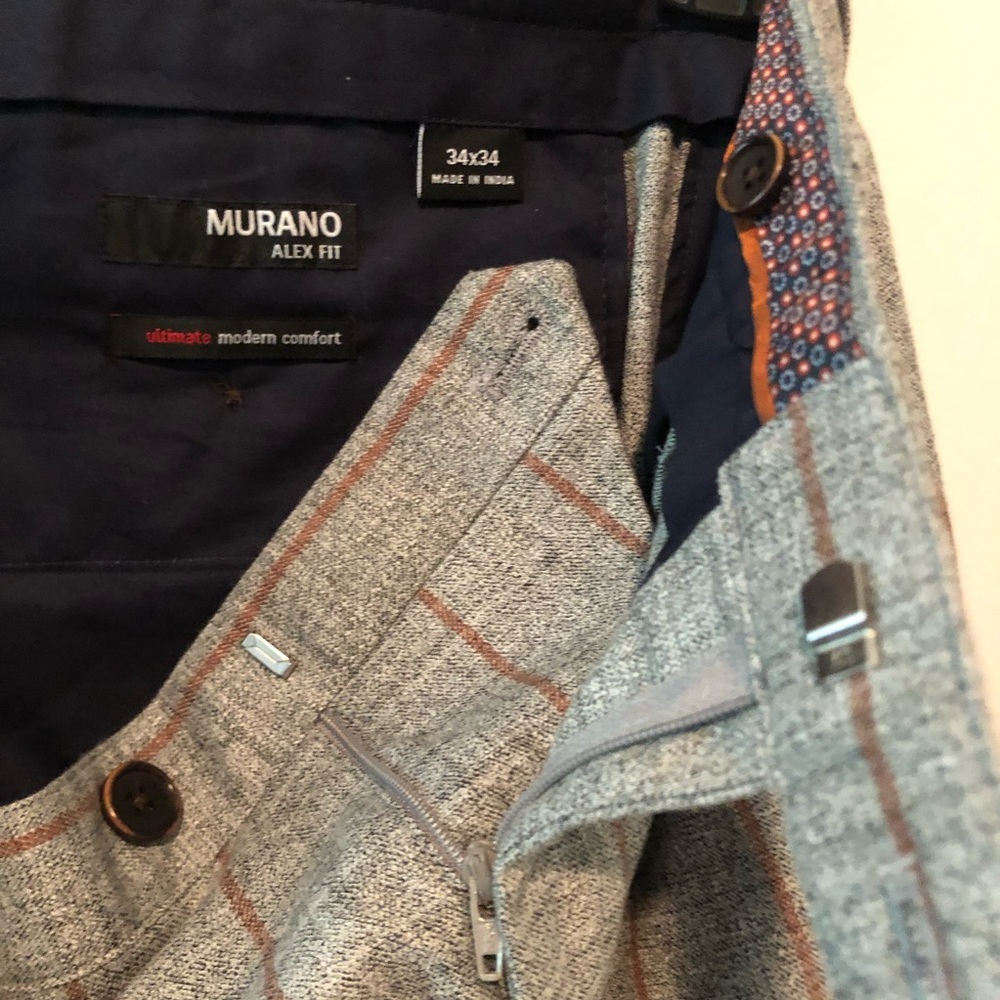 Murano Men Gray Dress Slacks - Picture 7 of 7